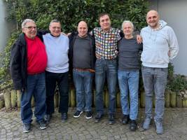 3. Bundesliga A: Platz 1 geht an Bielefeld III - Detlef Kröning, Jörg Kraemer, Dennis Kraemer, Bernd Engelhardt, Martin Hofmann und Hristo Gotsev